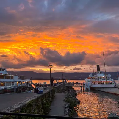 S'offrir un coucher de soleil depuis le port de plaisance