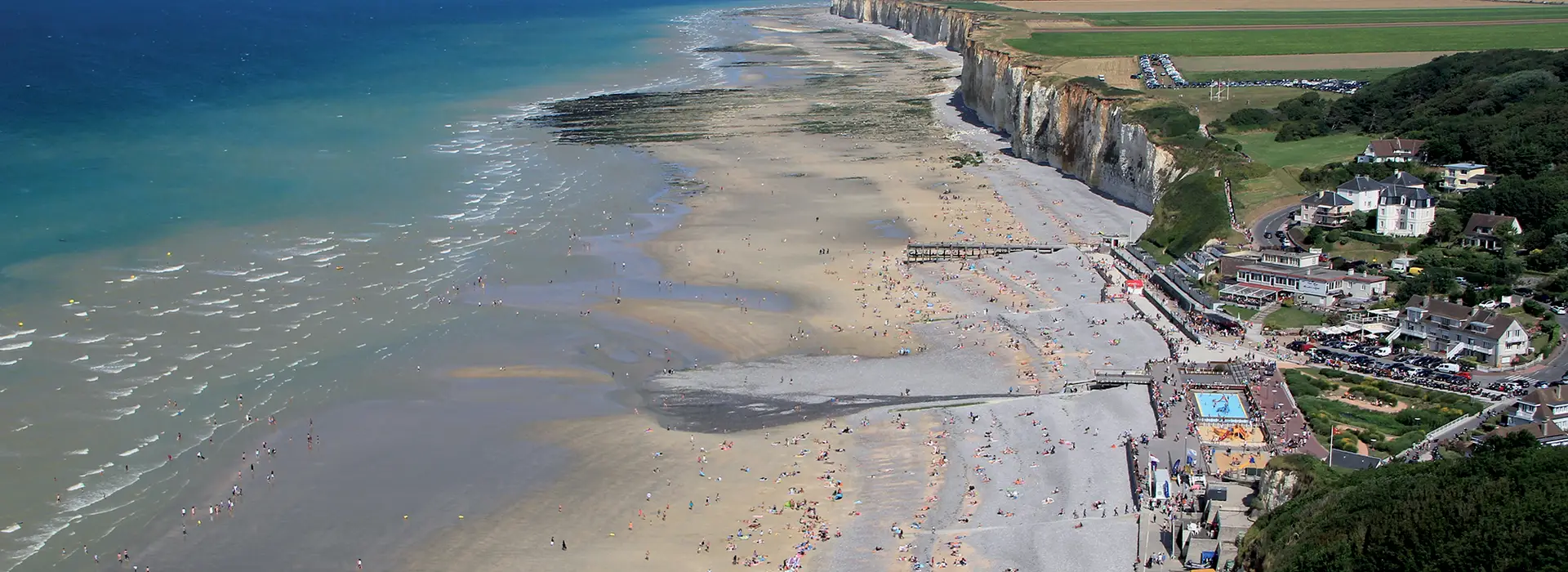 Vue aérienne de Veules-les-Roses