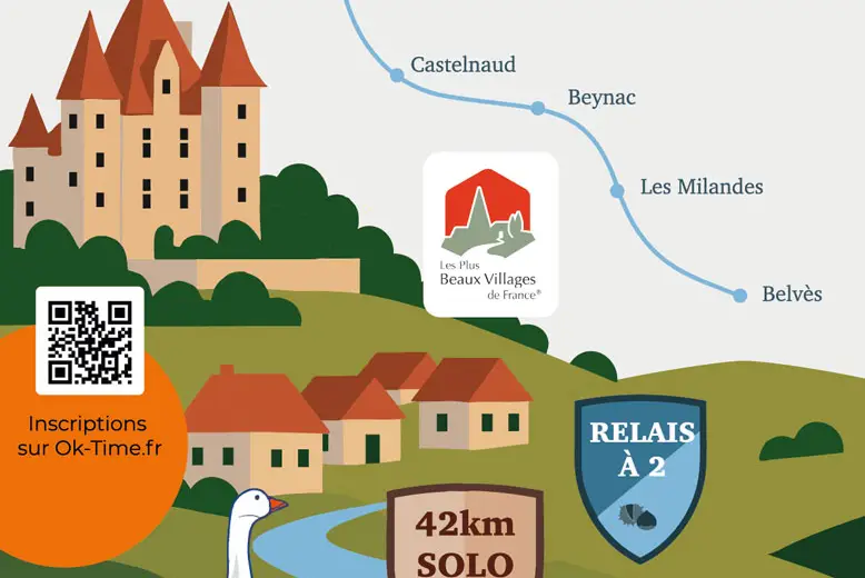image de Marathon-trail en Périgord Noir de Domme à Belvès (Dordogne)