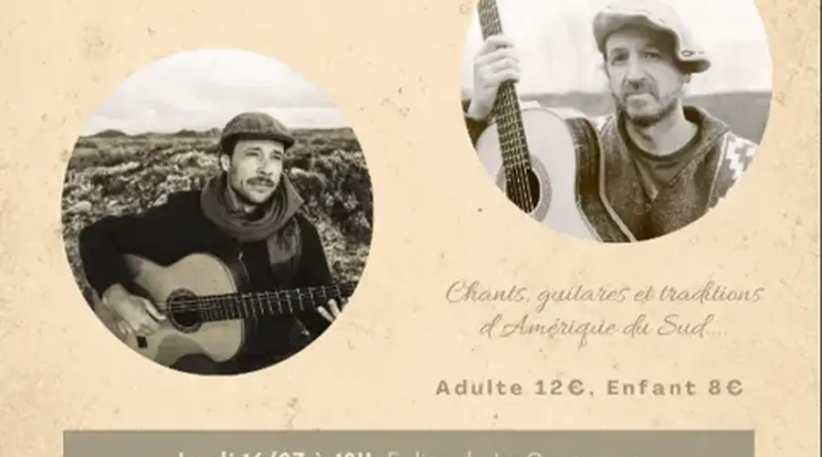Concert - chants, guitares et traditions d'Amérique du Sud