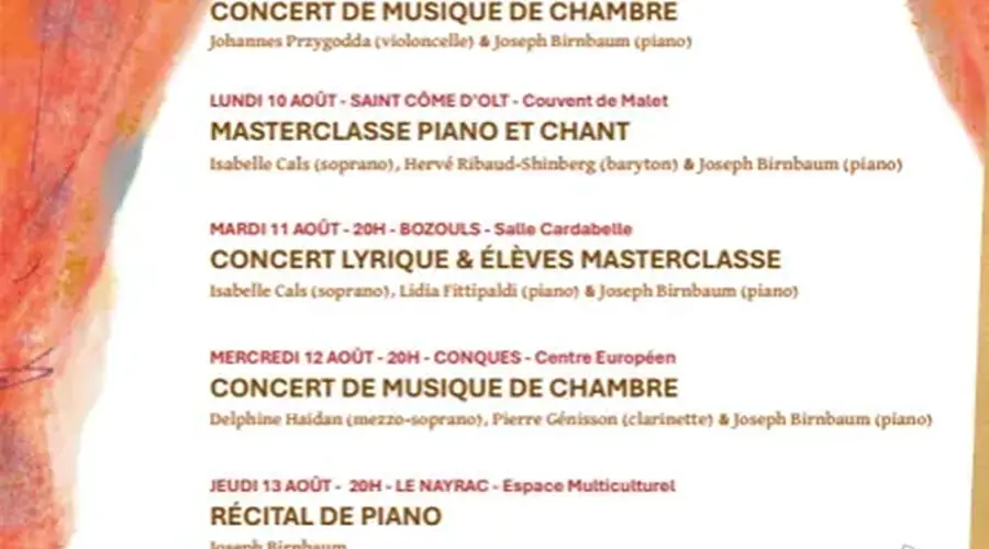 Concert Lyrique - Festival F. Poulenc & Friends