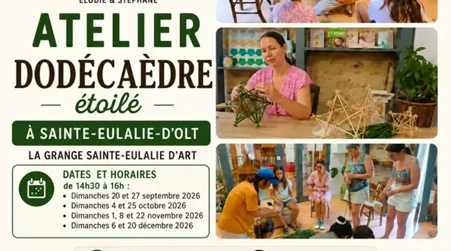 Atelier Vannerie : Dodécaèdres étoilés
