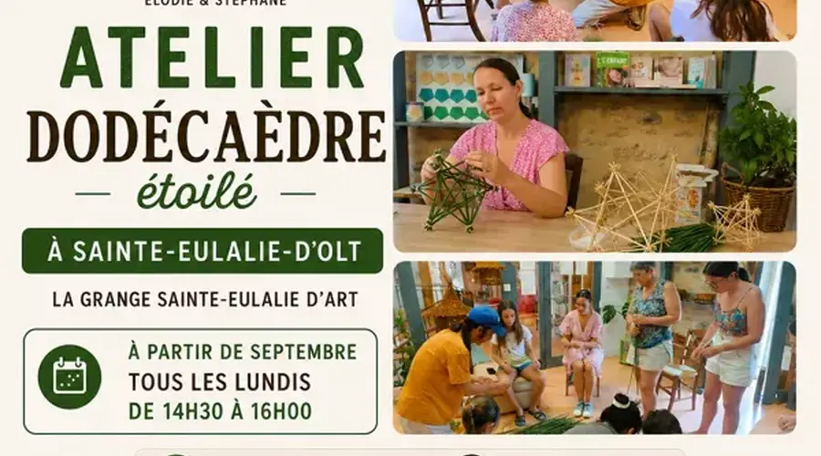 Atelier Vannerie : Dodécaèdres étoilés