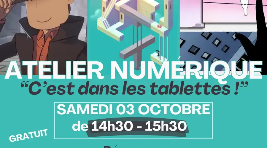 Atelier numérique «C’est dans les tablettes»