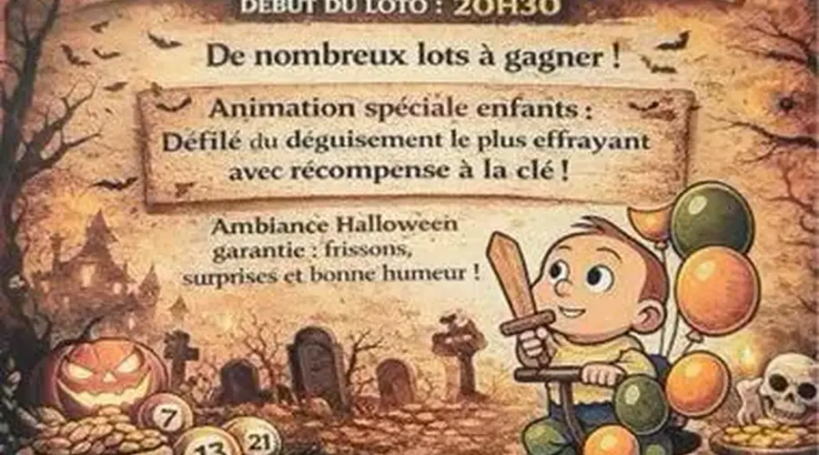 Grand loto d'Halloween