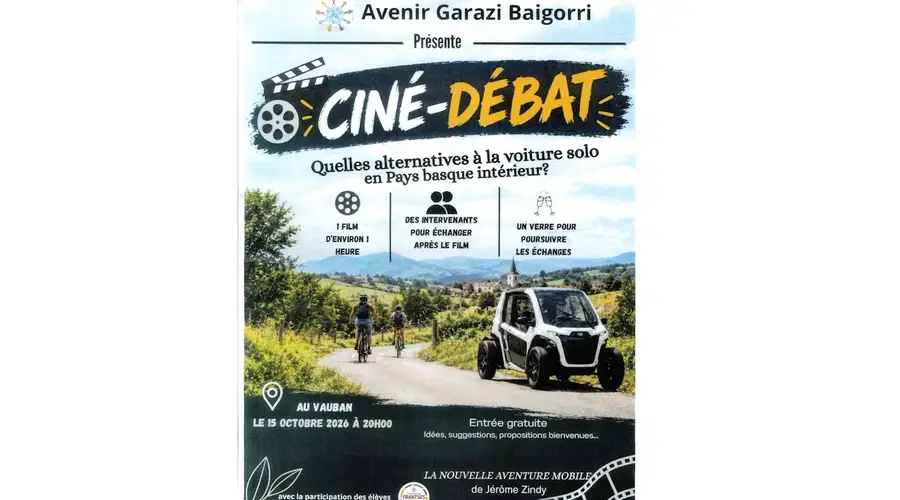 Ciné débat - Quelles alternatives à la voiture solo au Pays basque intérieur ?