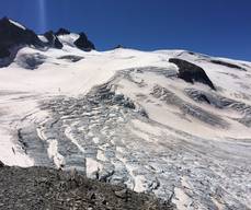 Glaciers de la Meije et grotte de glace