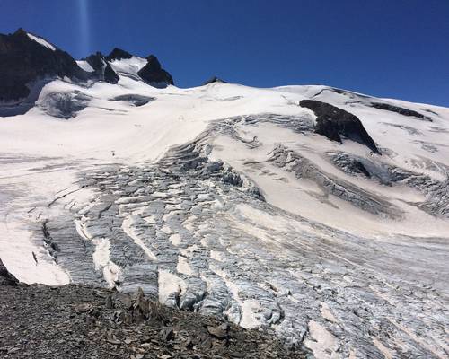 Glaciers de la Meije et grotte de glace