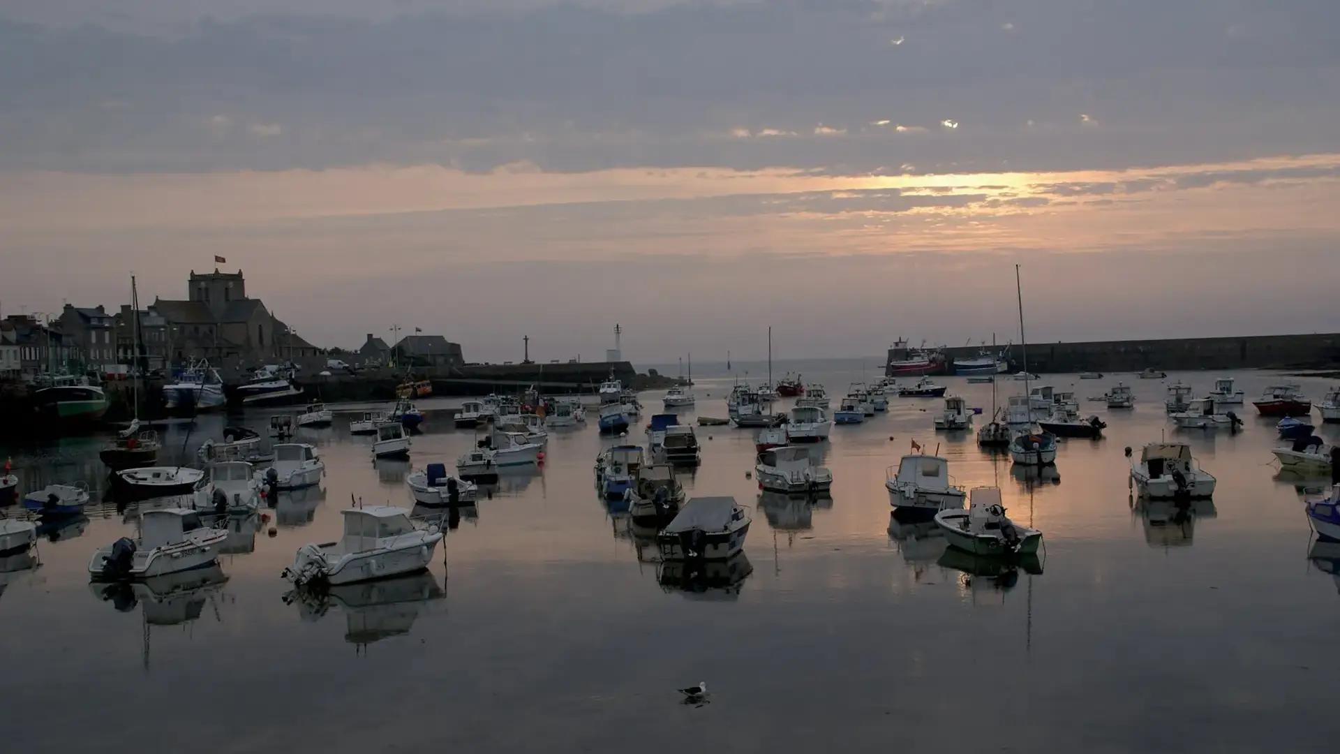 Barfleur coucher de soleil