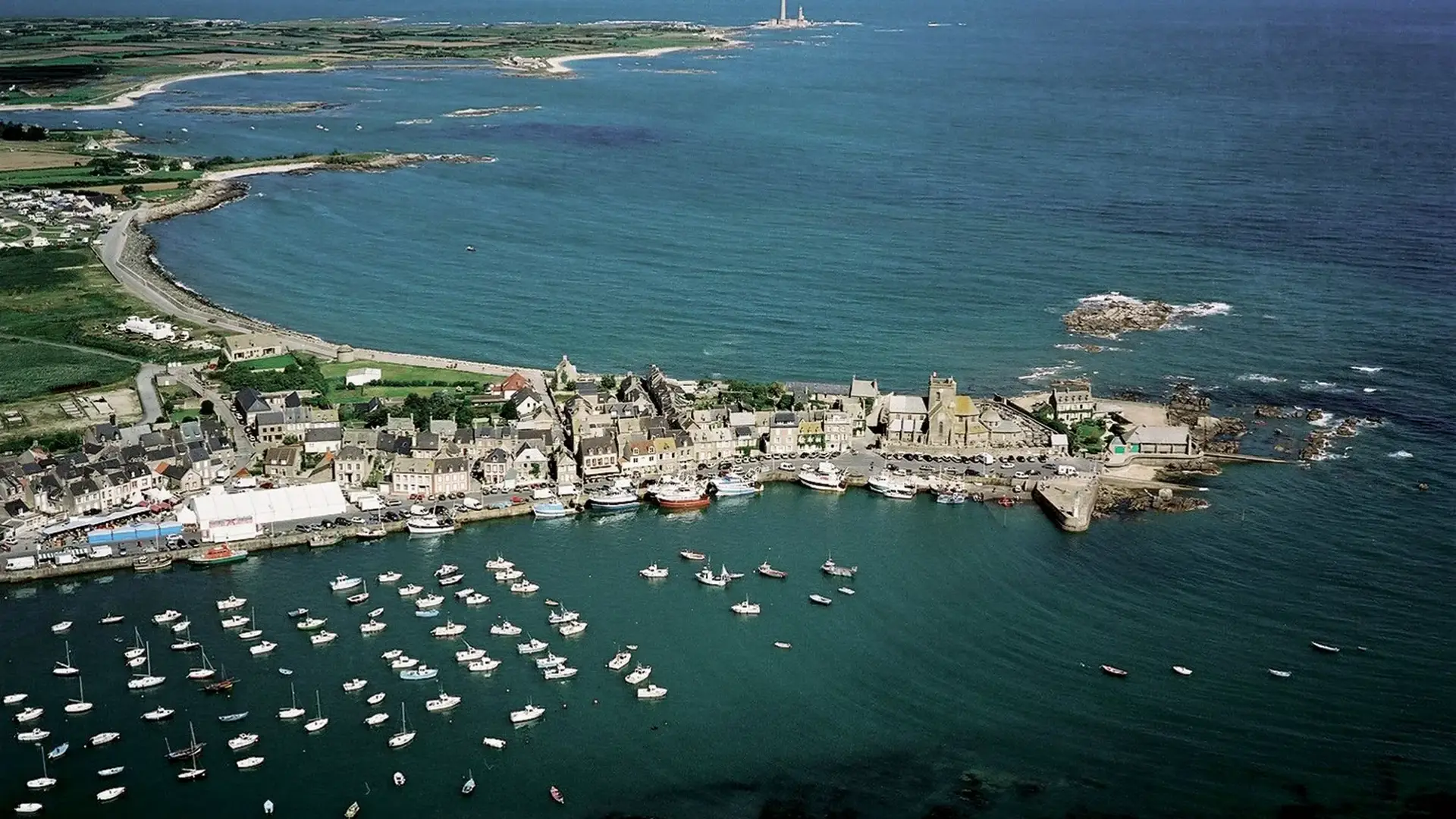 Barfleur vue aérienne