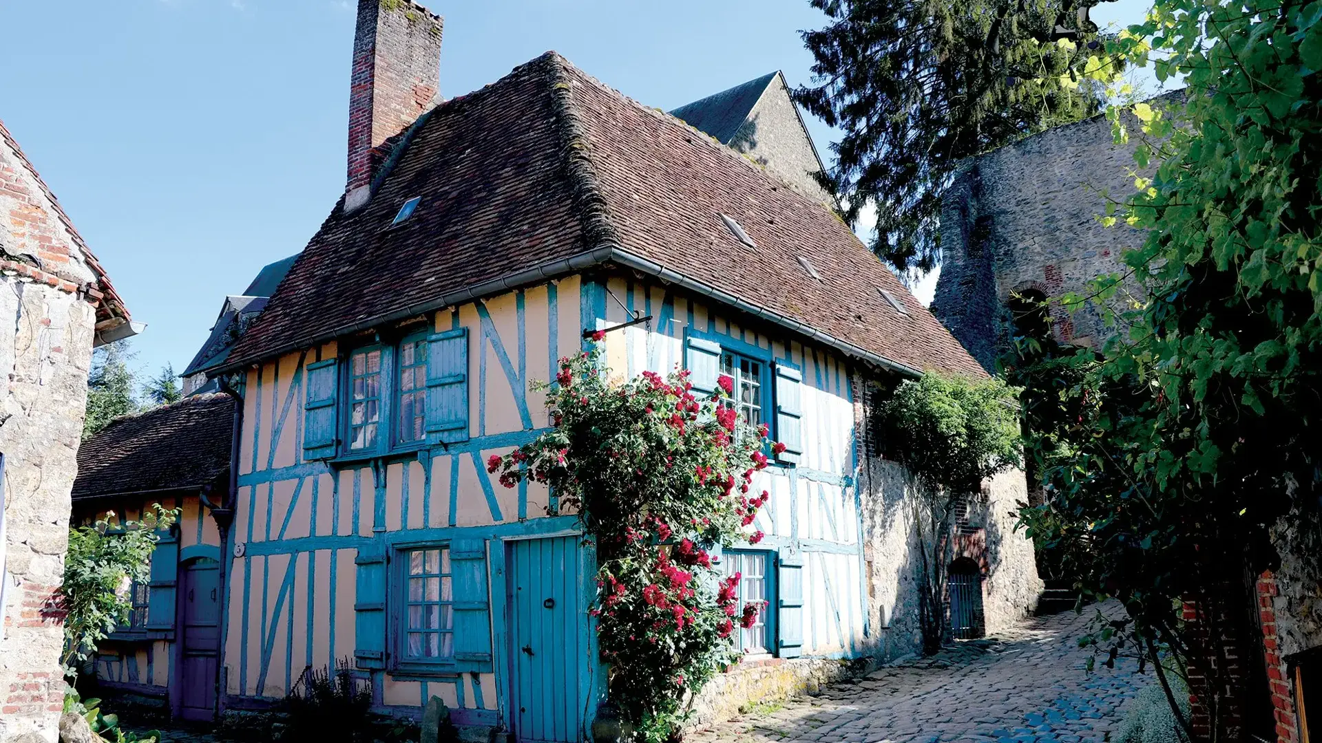 Gerberoy maison bleue
