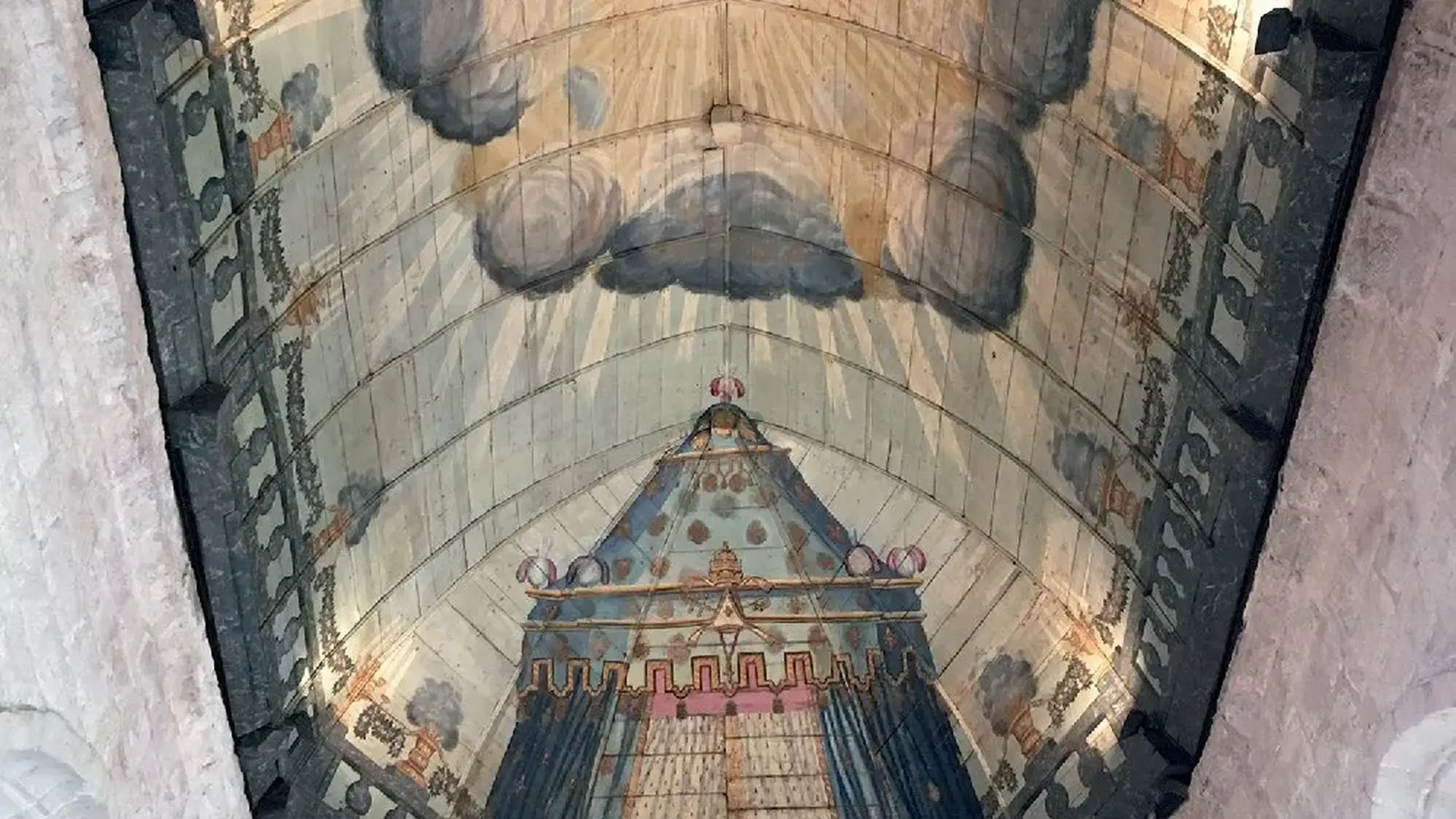 Veules-les-Roses plafond peint église