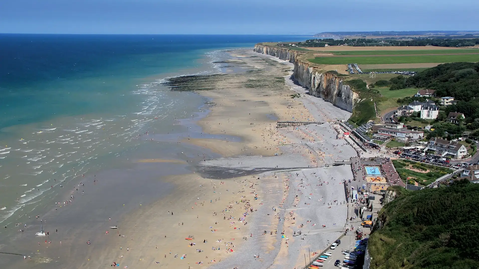 Veules-les-Roses vue du ciel