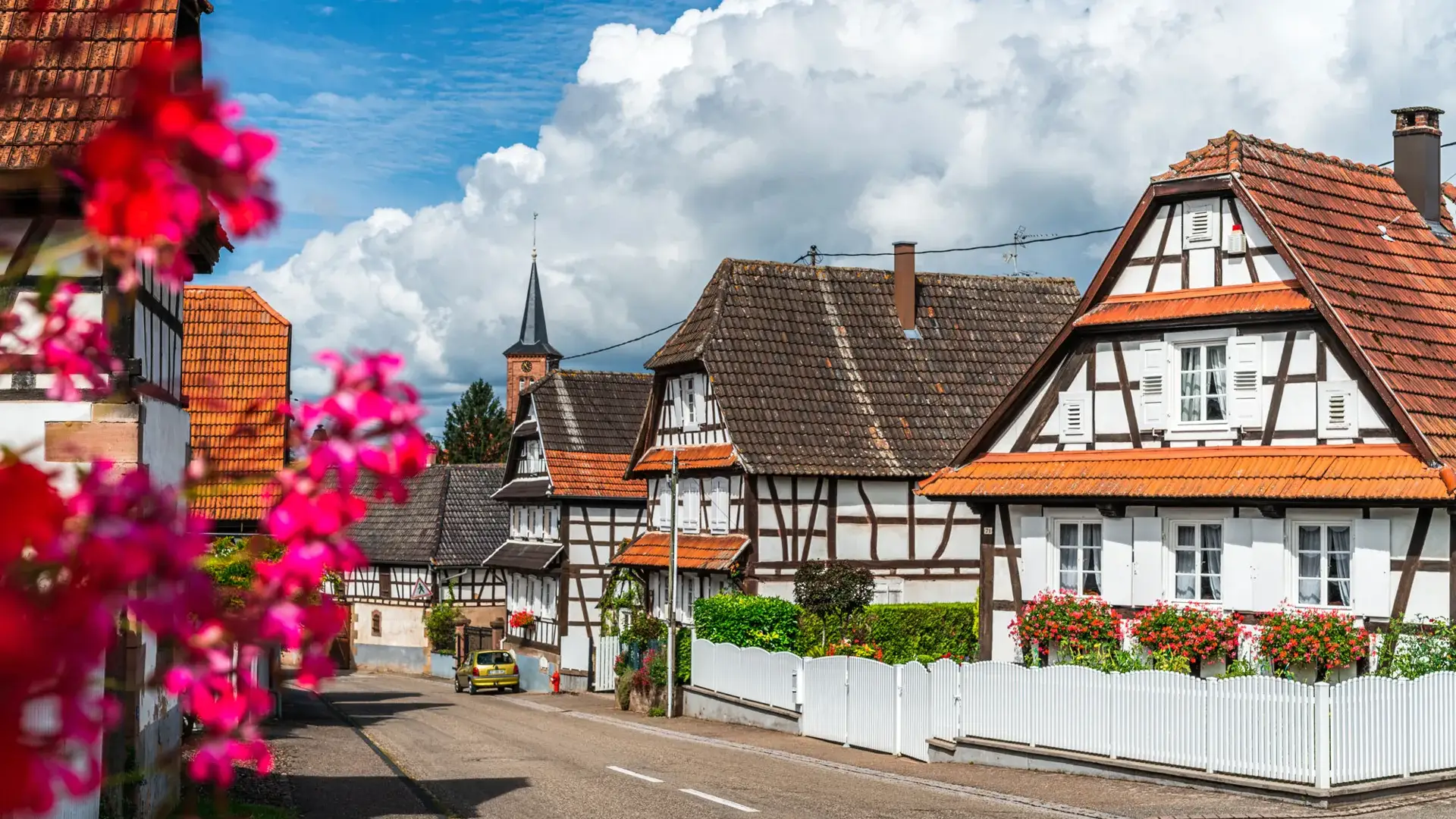 Hunspach, ambiance village