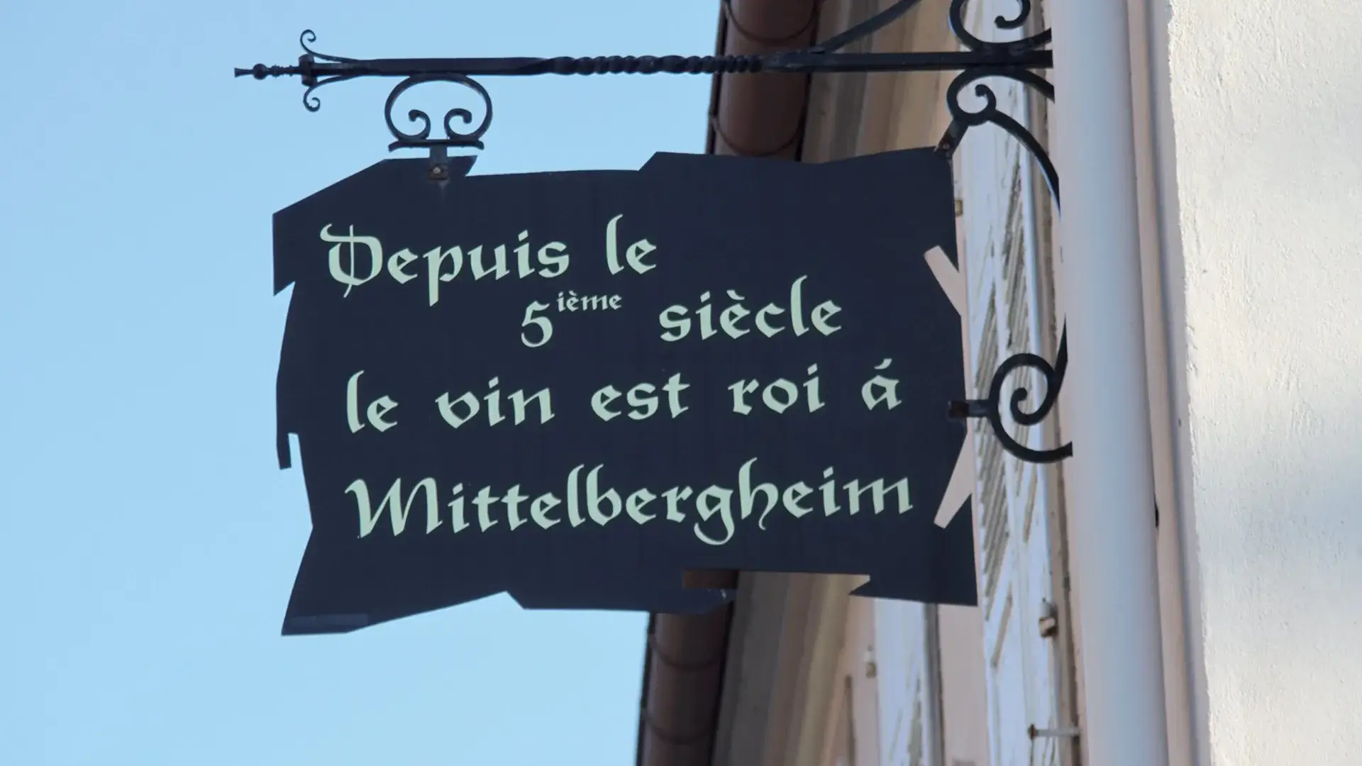 Mittelbergheim enseigne Le Vin est Roi
