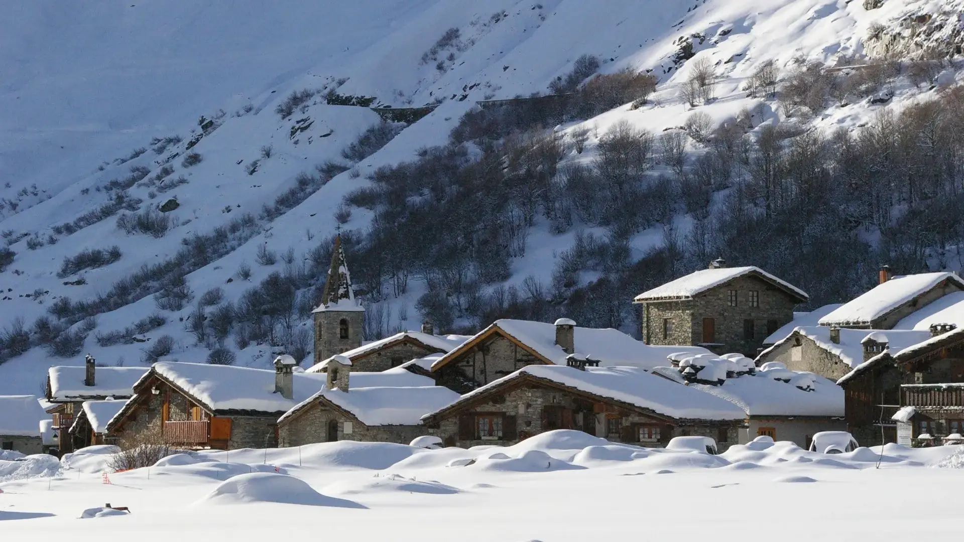 Bonneval-sur-Arc sous la neige