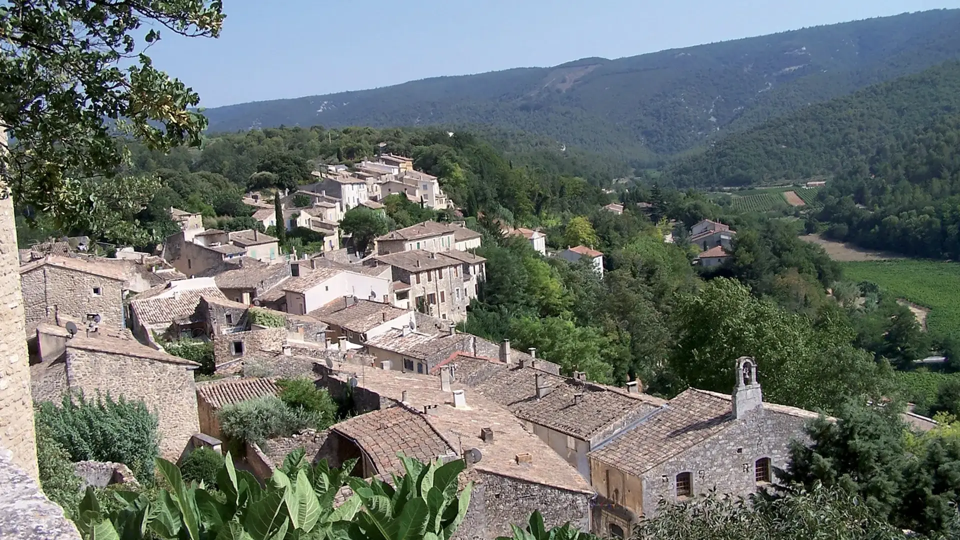 Ménerbes vue sur les toits