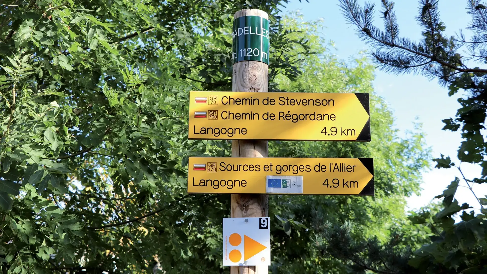 Pradelles signalétique randonnée