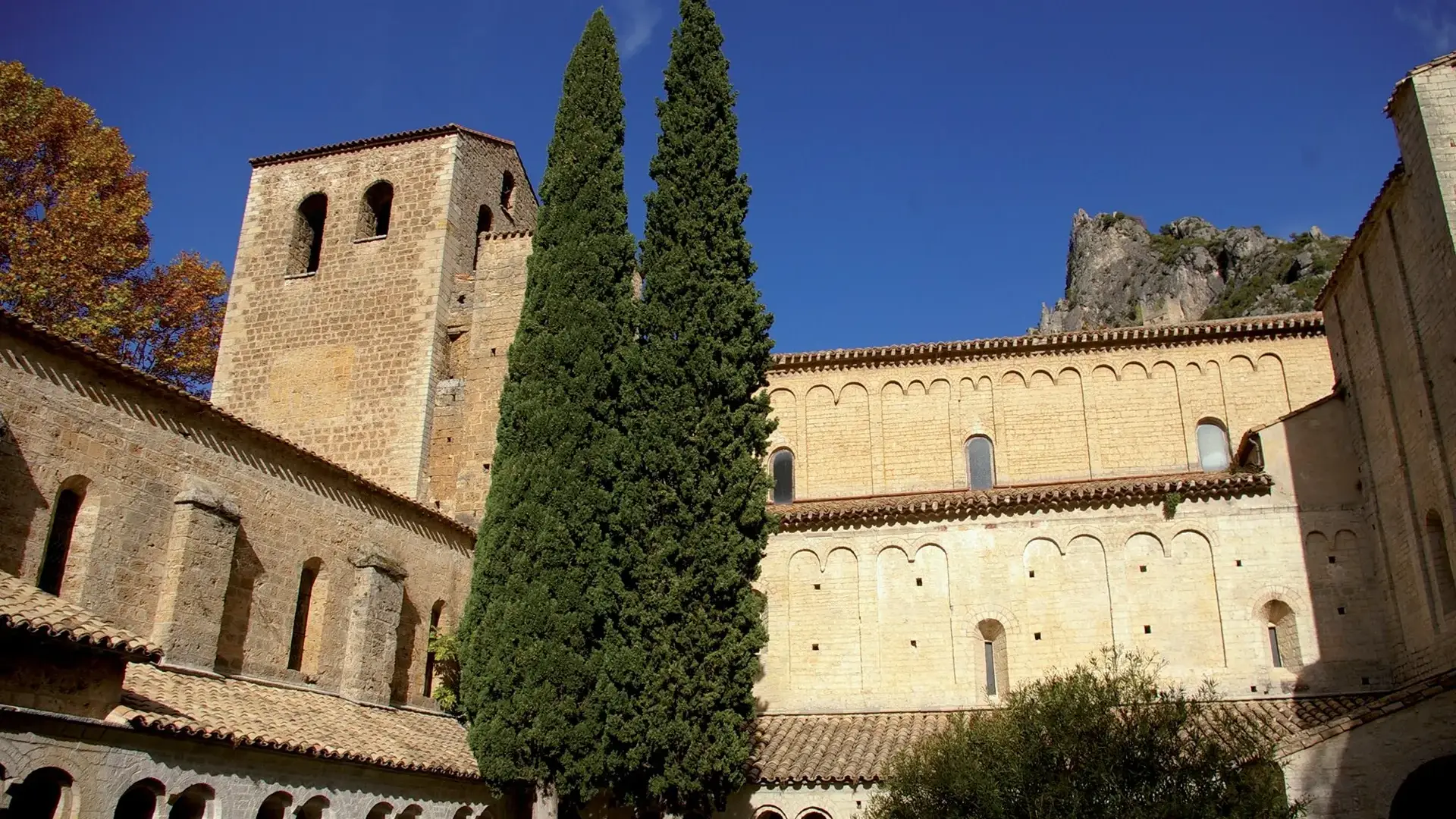 Saint-Guilhem-le-Désert cloître abbaye de Gellone