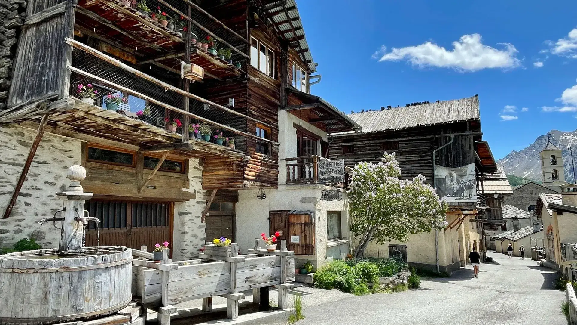 Saint-Véran ambiance village été