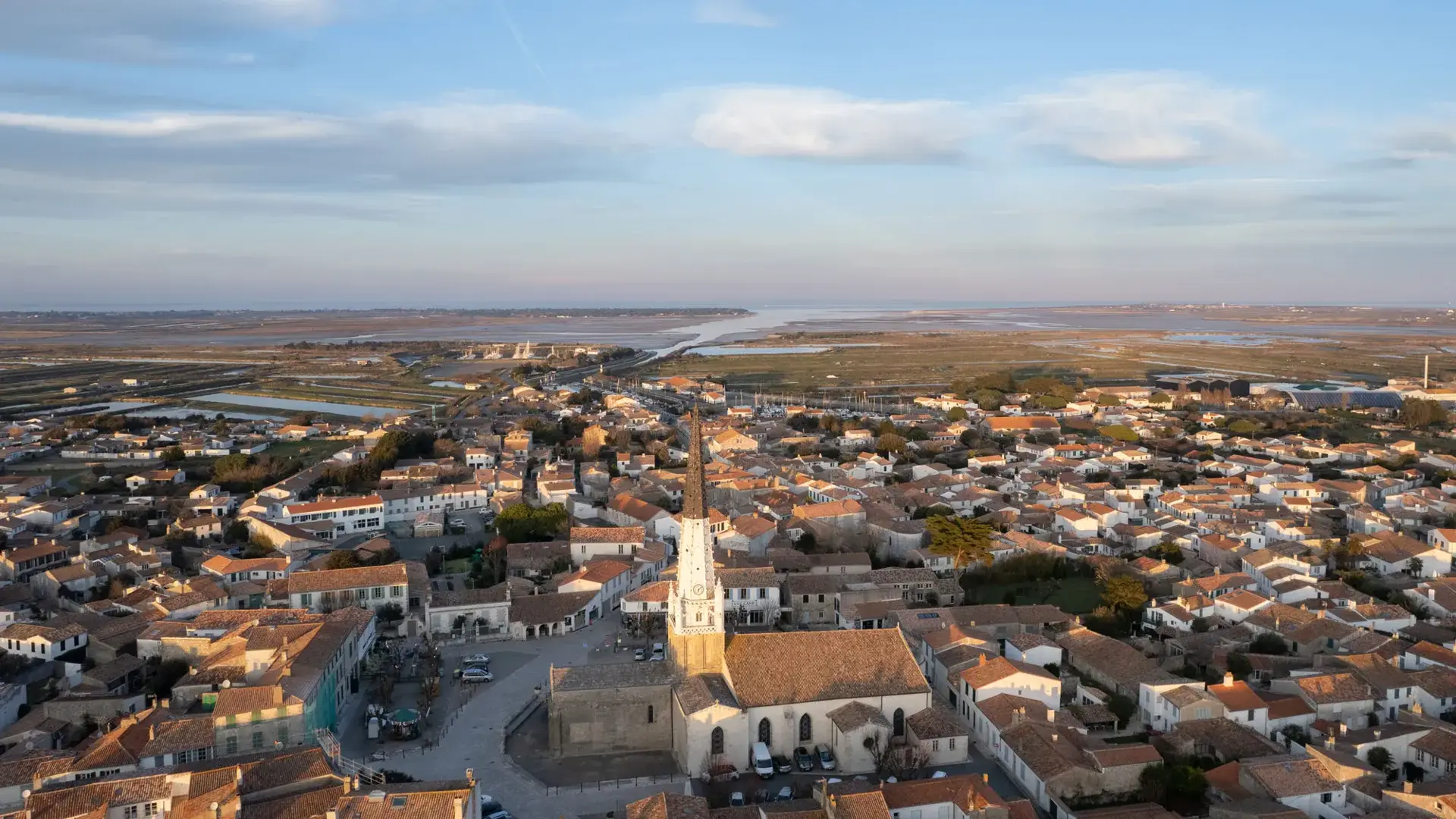 Ars-en-Ré vue aérienne