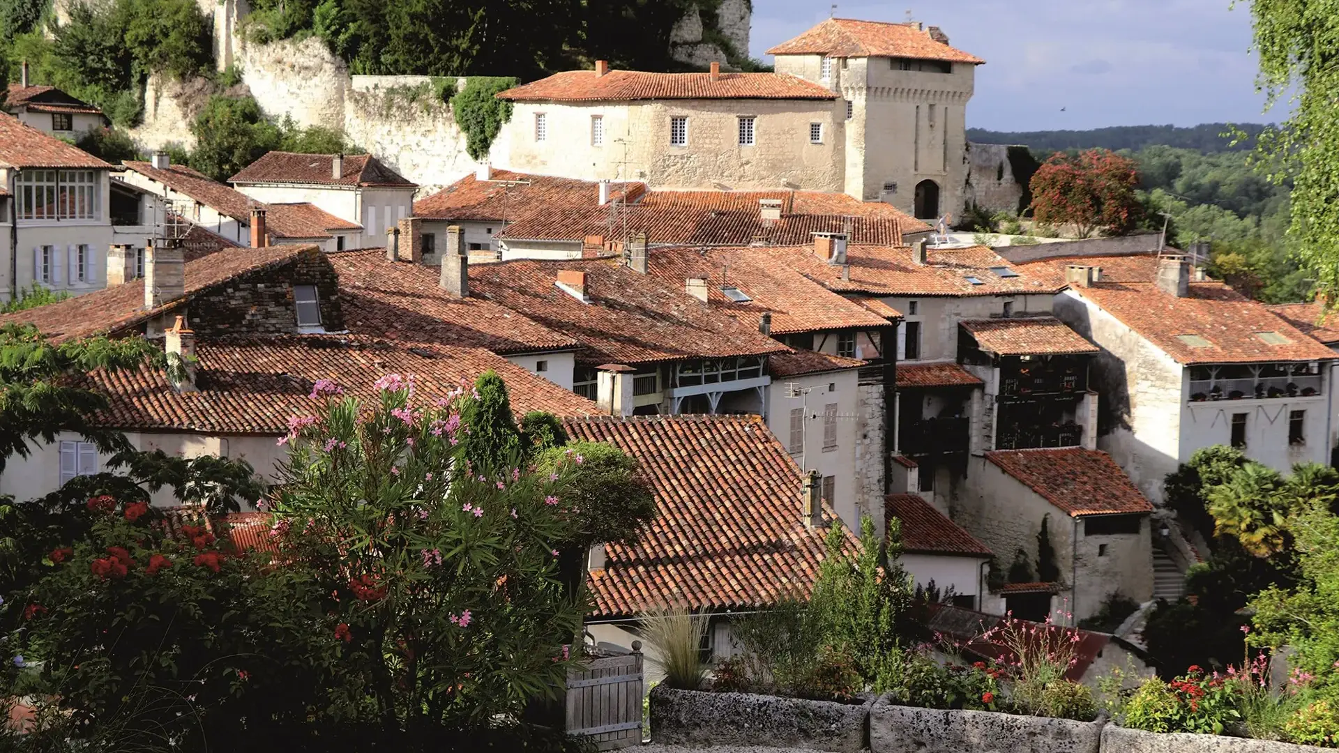 Aubeterre-sur-Dronne, vue sur les toits