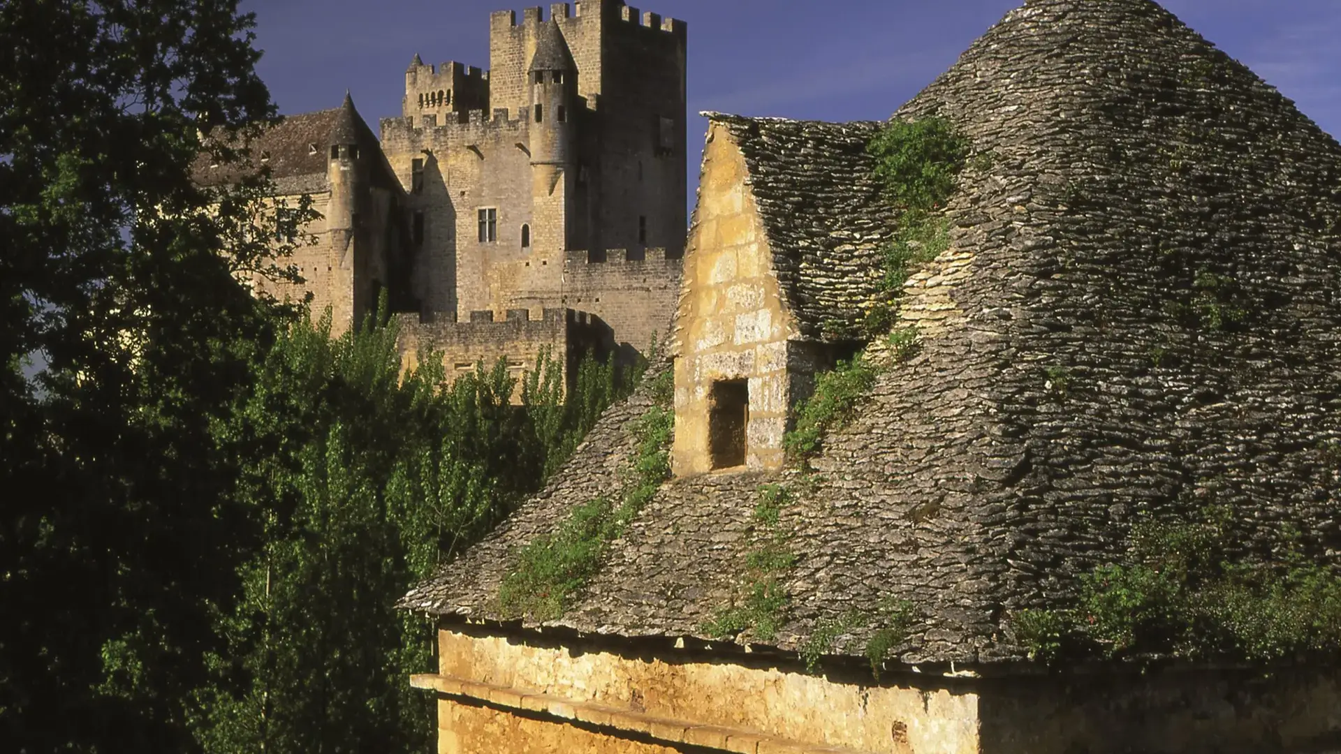 Beynac-et-Cazenac toit et tours châteaux