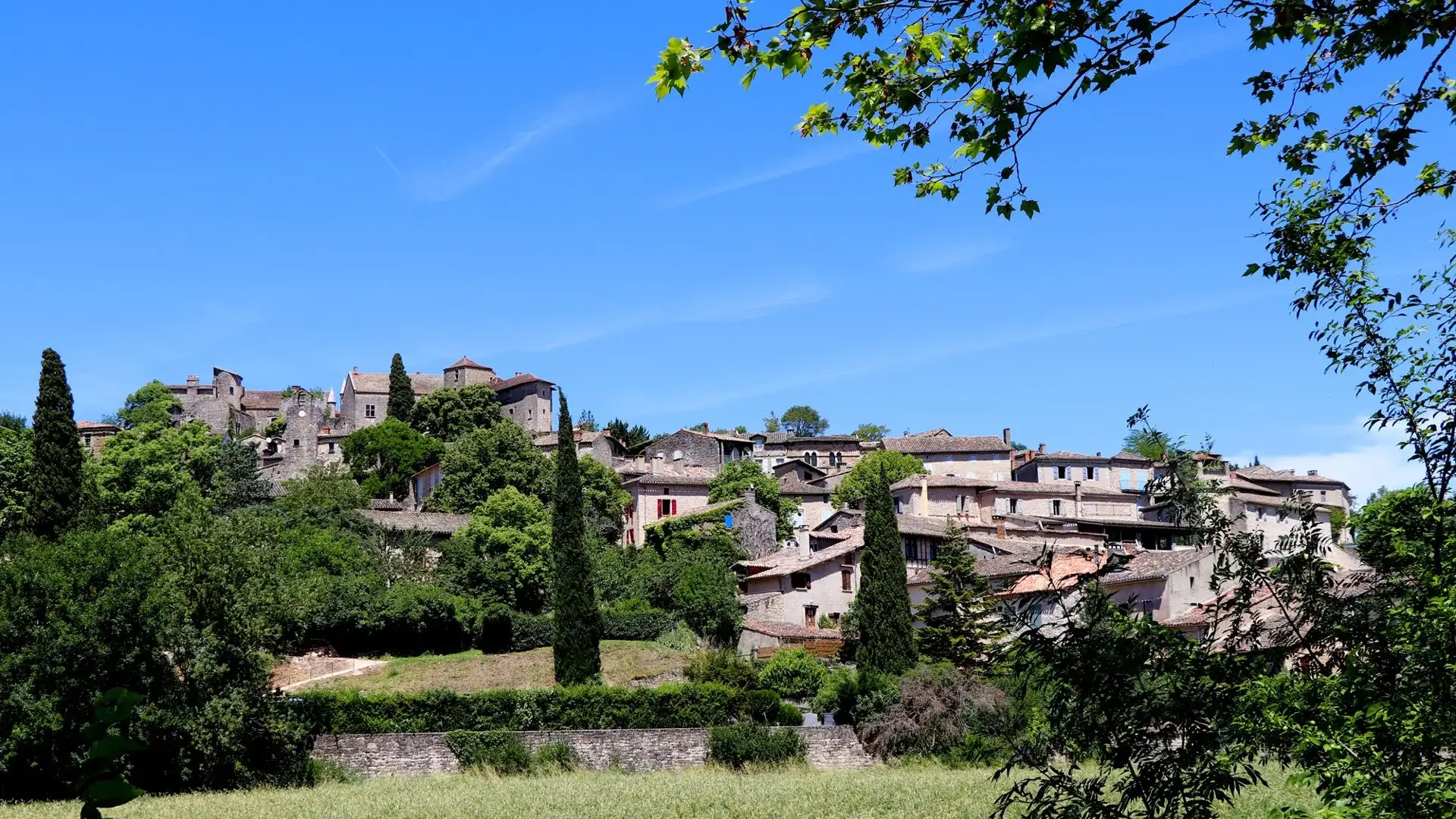 Bruniquel vue d'ensemble