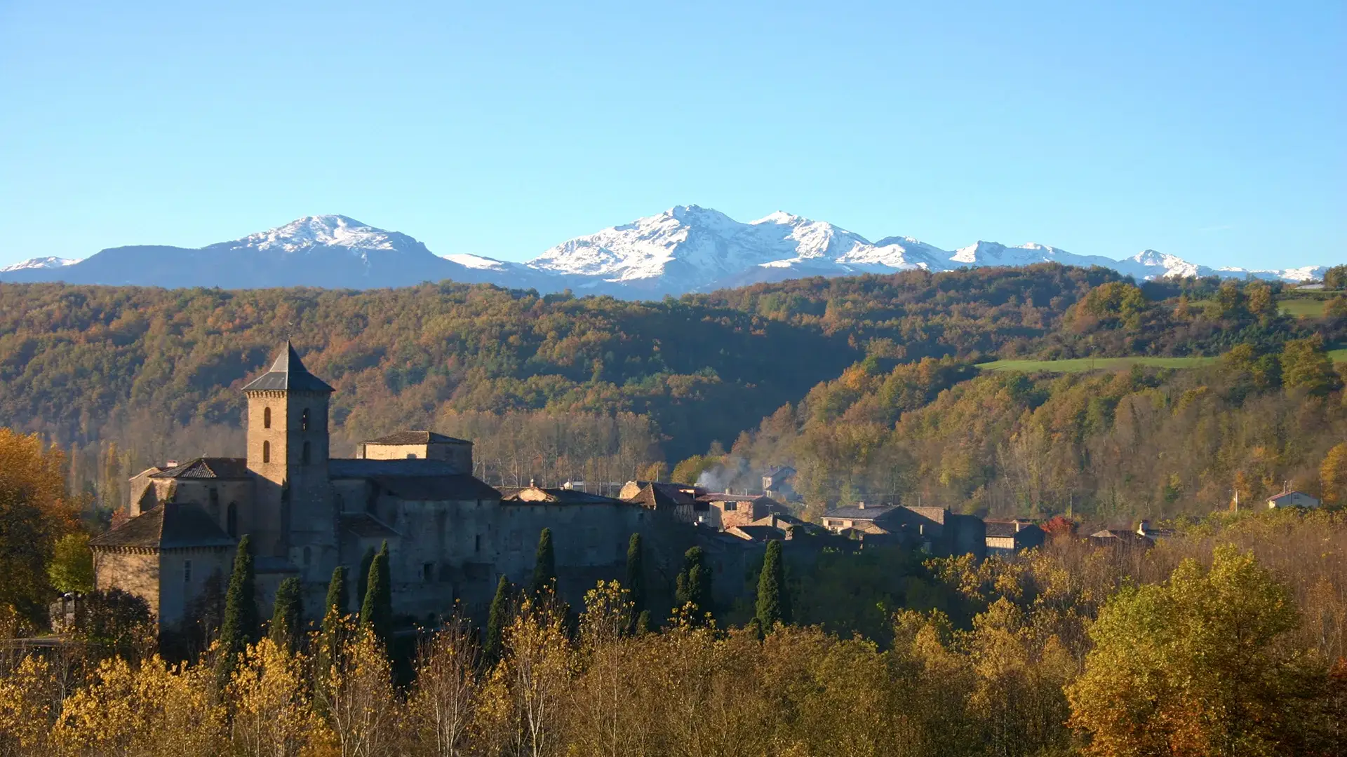 Camon, vue automnale