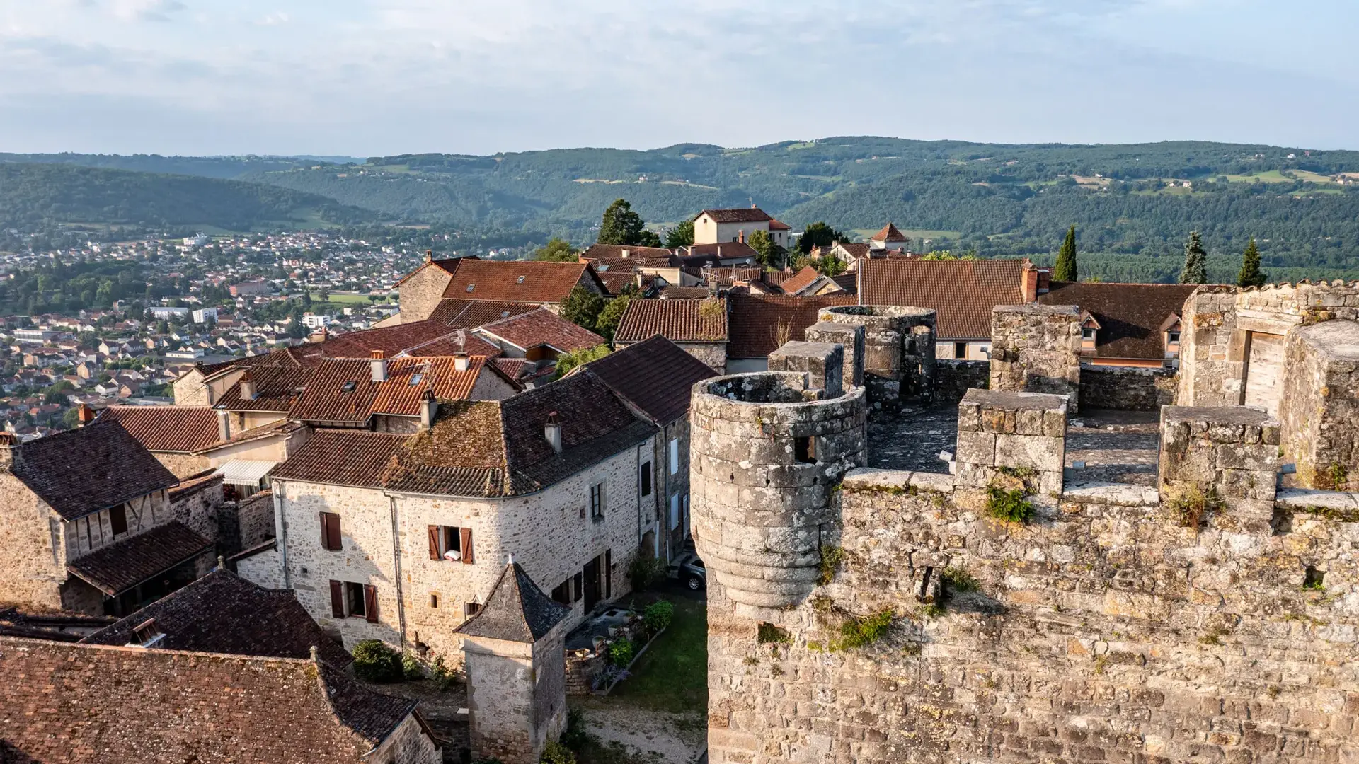 Capdenac-le-Haut, vue sur les toits