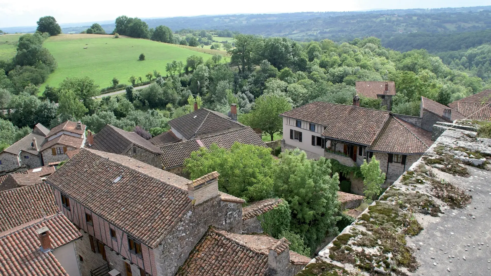 Cardaillac vue toits