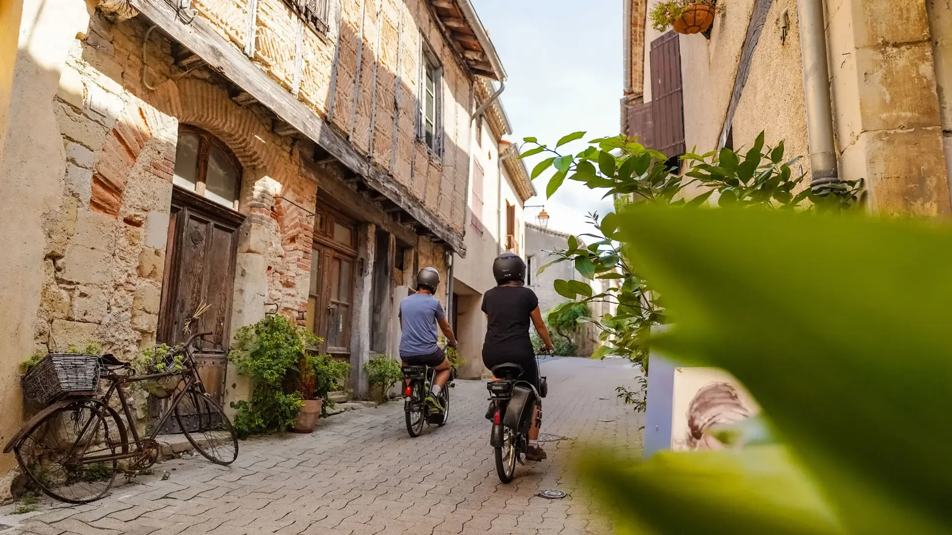 Lautrec, balade en mobylette