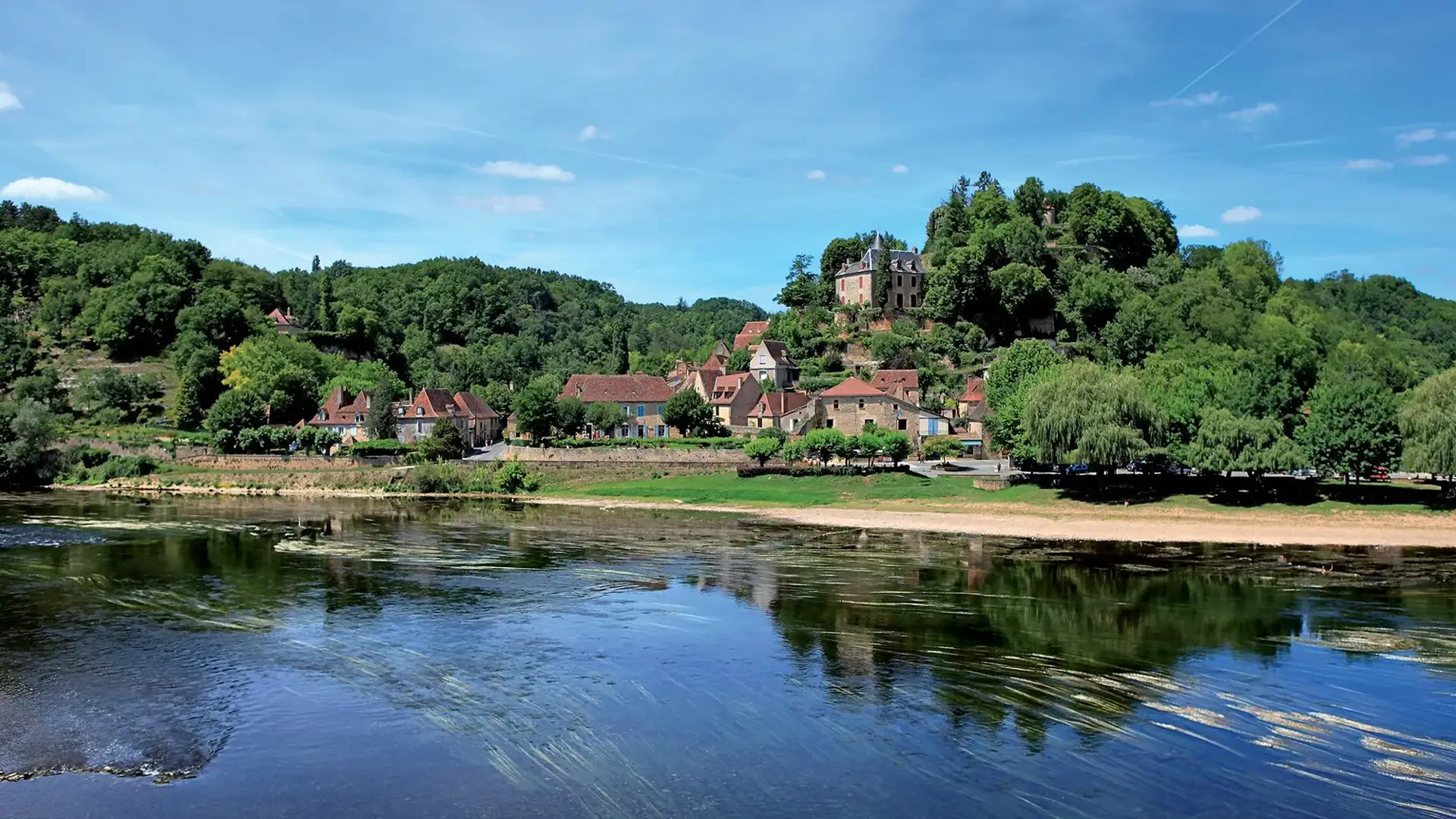 Limeuil vue village et Dordogne