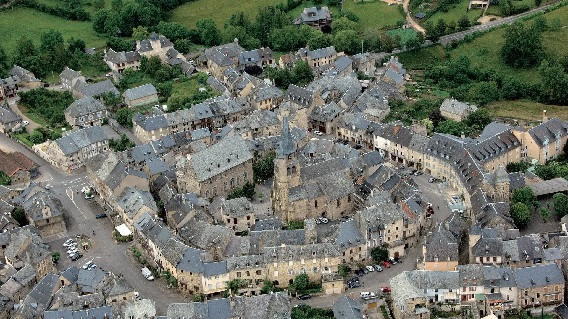 Saint-Côme-d'Olt vue du ciel