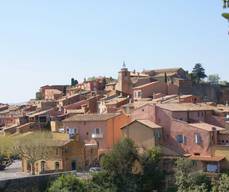 Belvédère sur le village de Roussillon