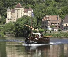 Croisière en gabarre sur la Dordogne