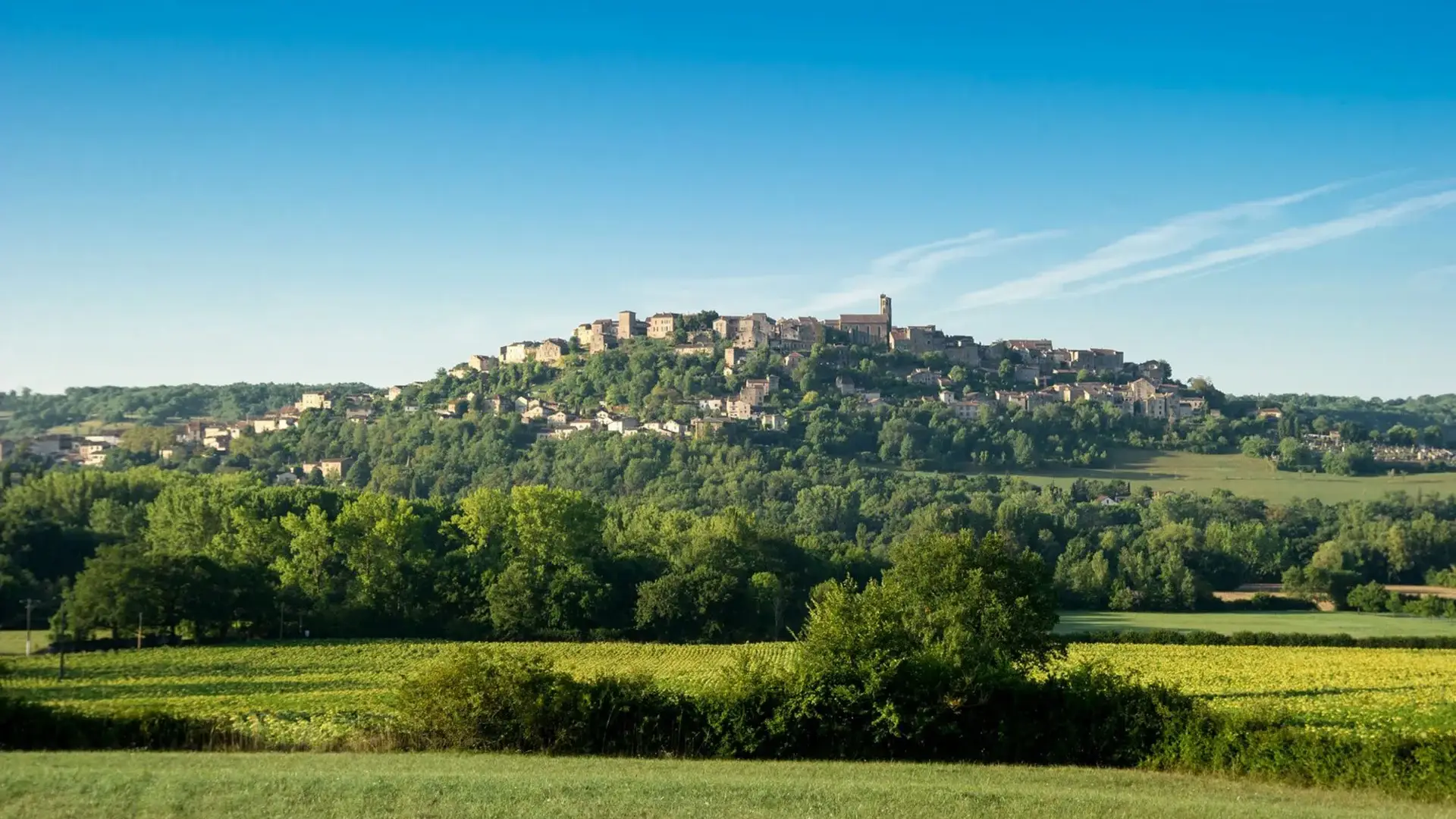 Cordes-sur-Ciel vue d'ensemble