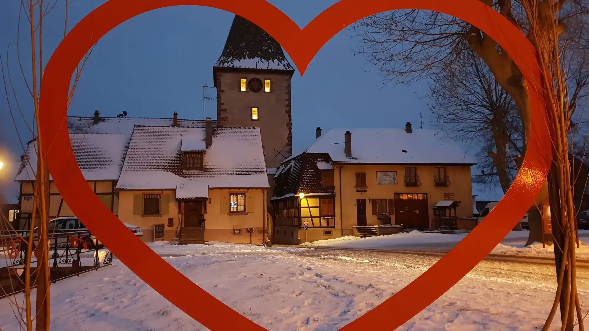 Bergheim coeur rouge Alsace