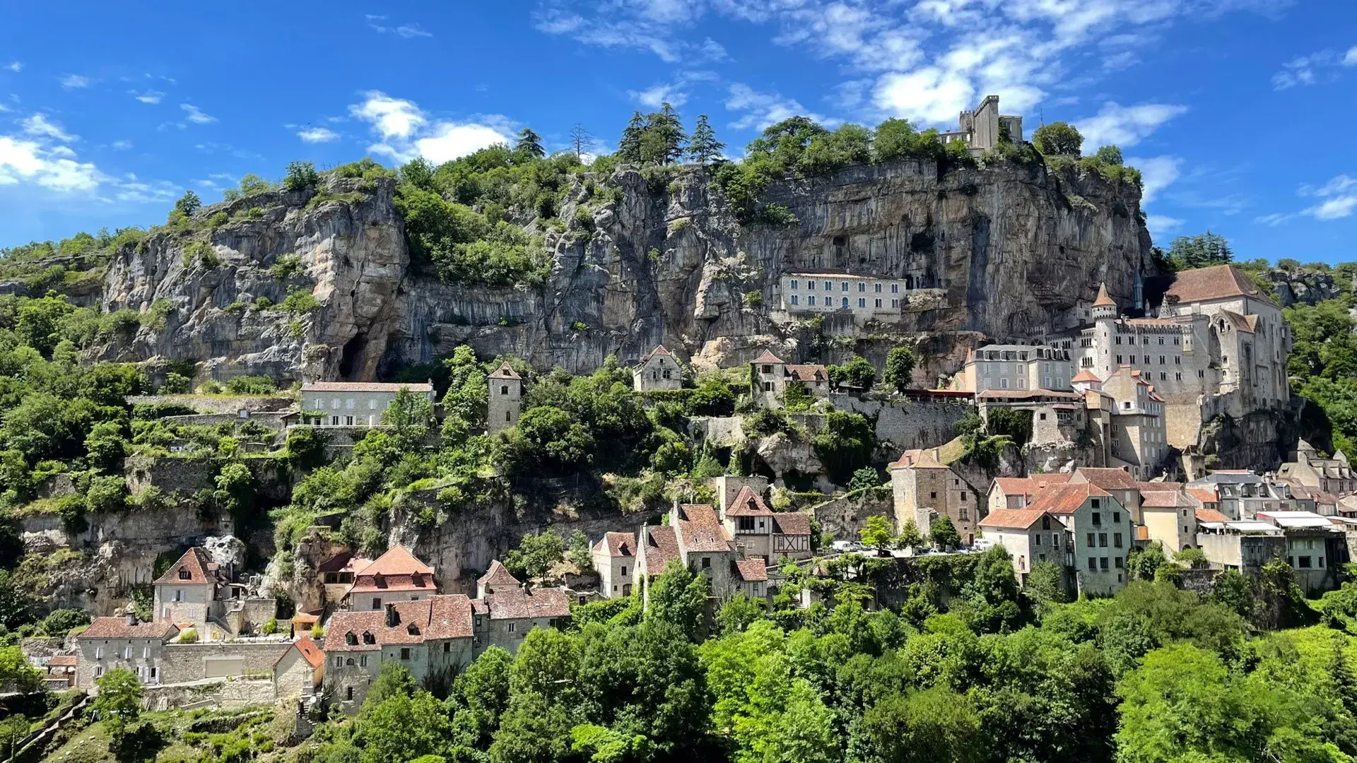 Rocamadour vue d'ensemble