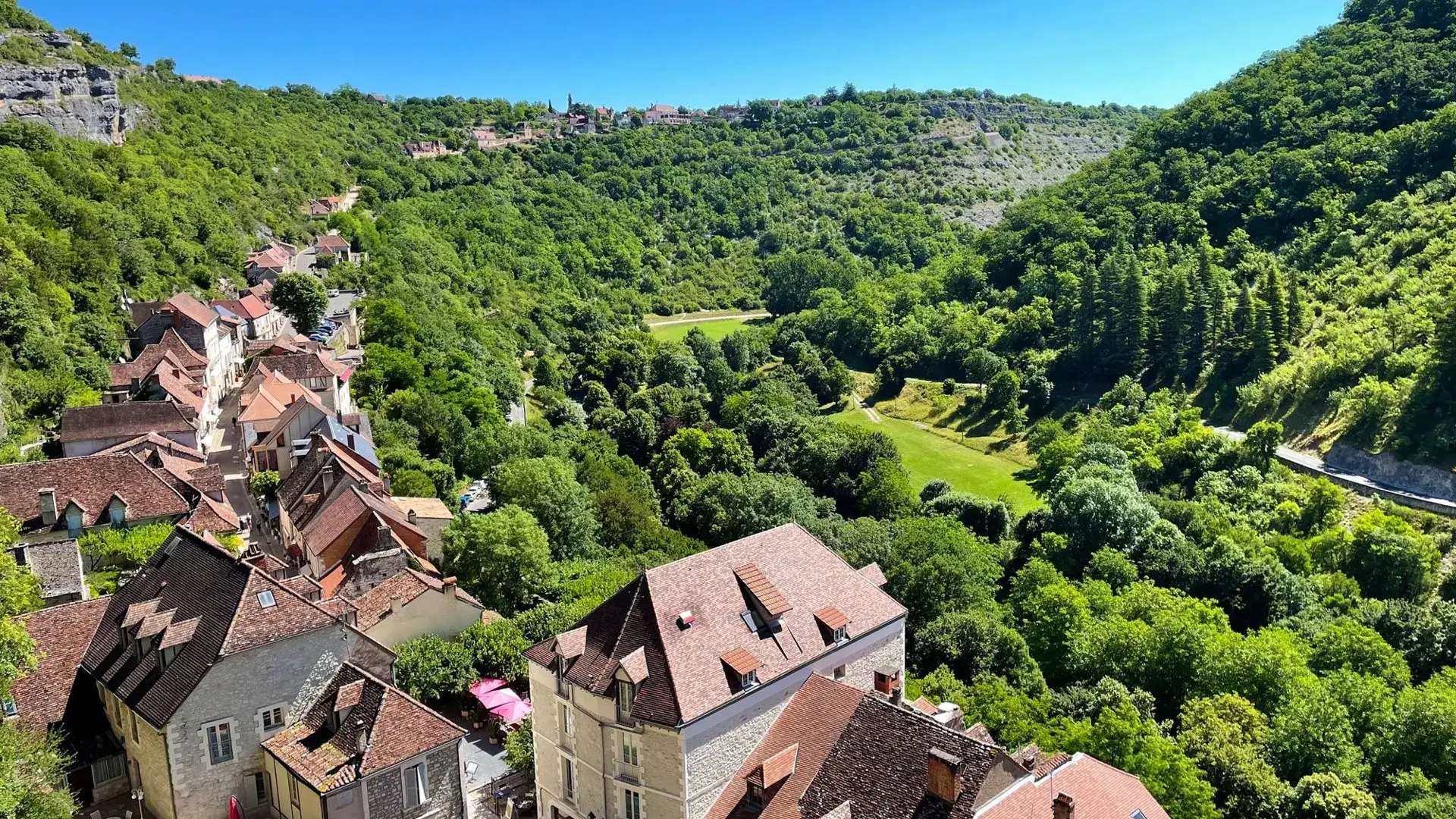 Rocamadour vue depuis l'Hospitalet