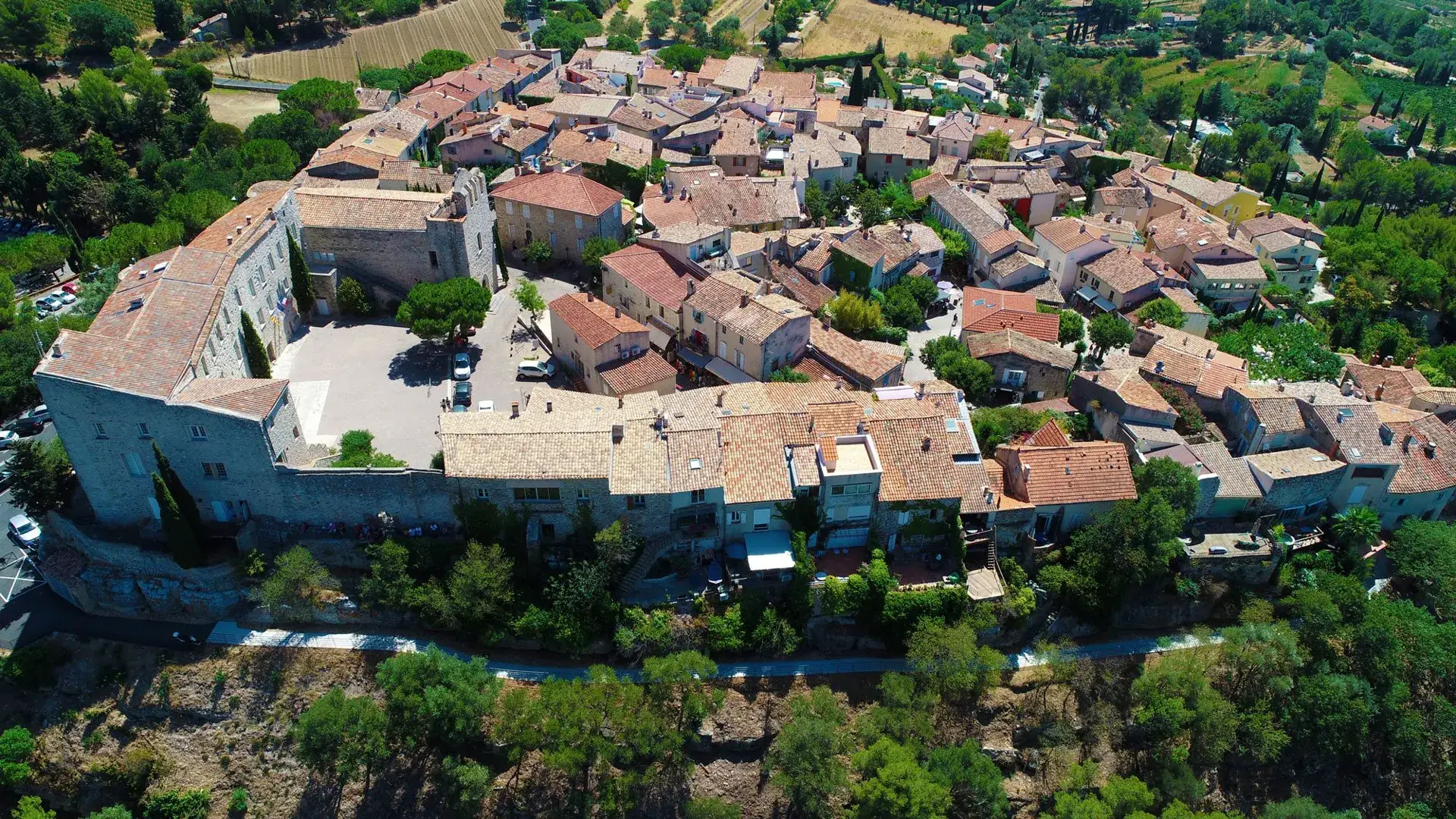Le Castellet vue aérienne