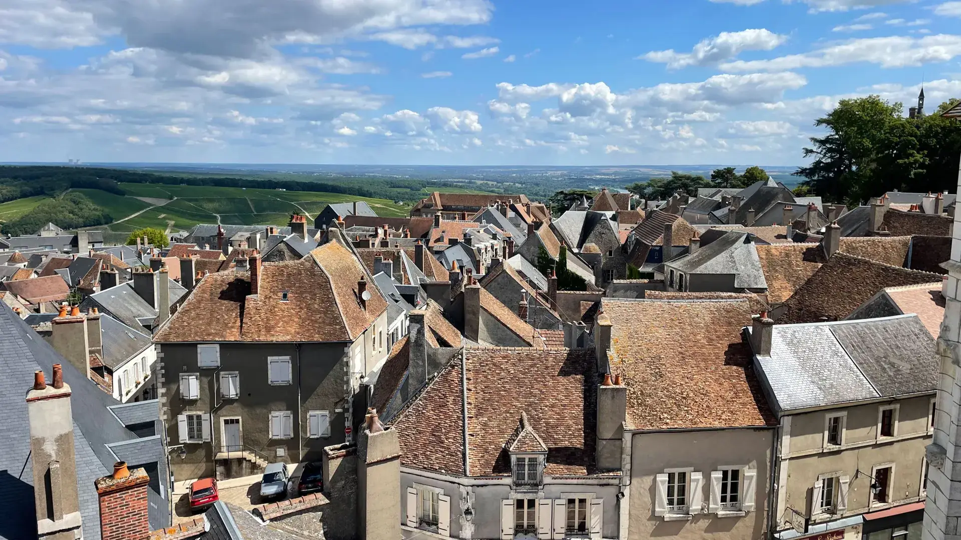 Sancerre, vue sur les toits