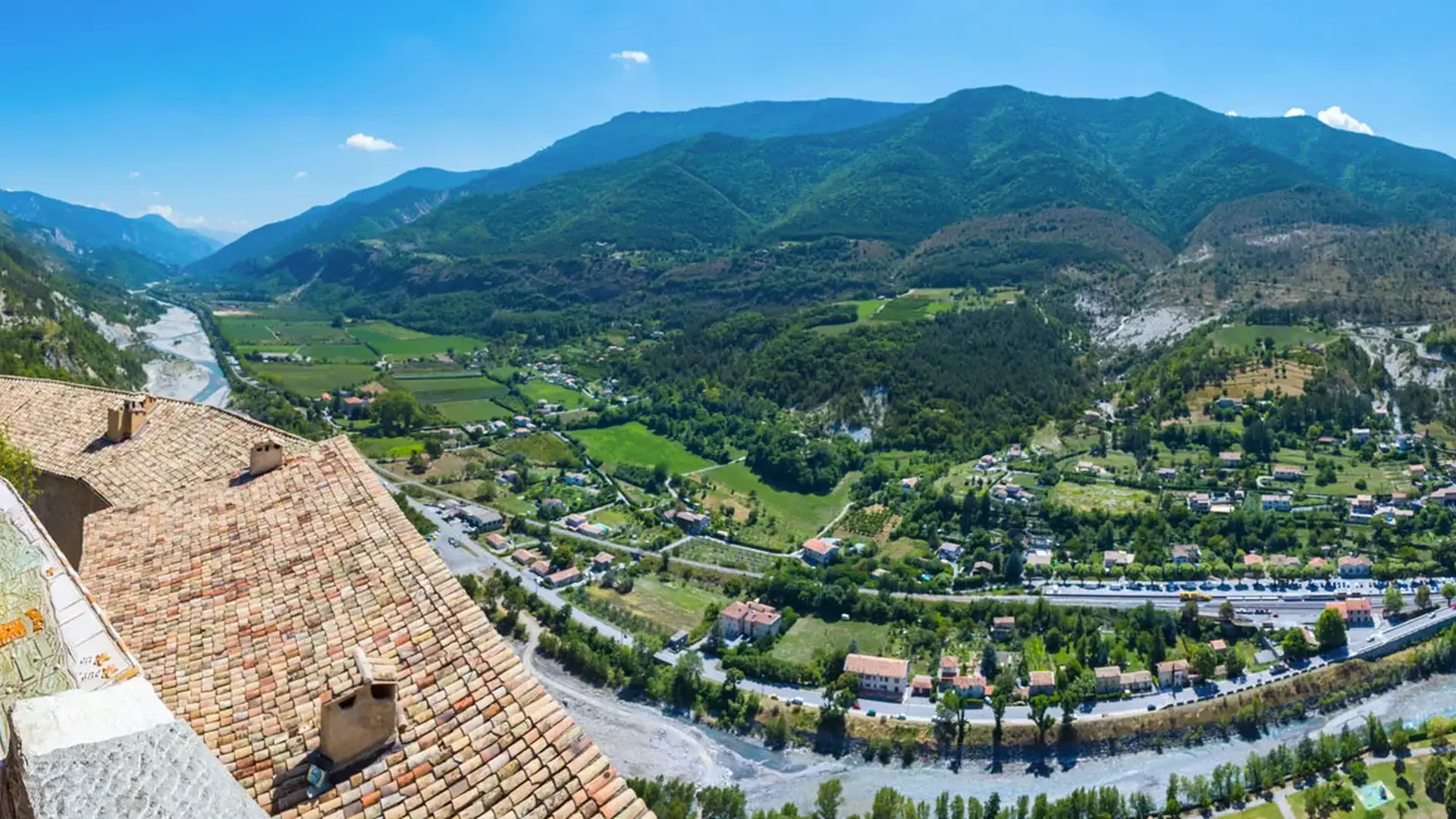 Entrevaux, vue panoramique depuis la citadelle