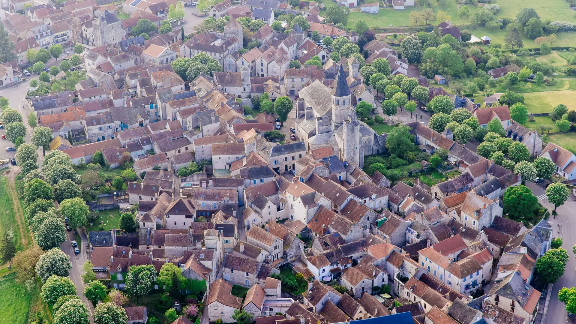 Villeneuve, vue aérienne