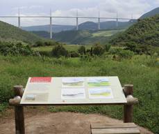 Point de vue sur le viaduc de Millau
