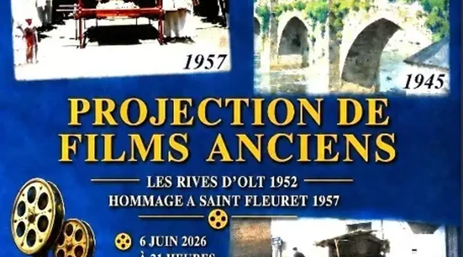 Projection de films anciens à Estaing